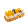 Yellow peach finger cake