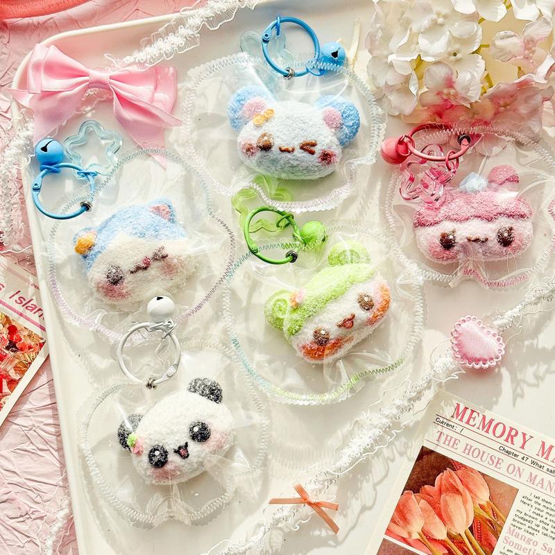 【レトロ喫茶風】ビンテージアニマルヘッド チャーム（食品級シリコン・バッグ用）