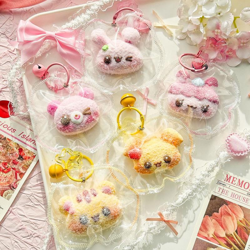 【レトロ喫茶風】ビンテージアニマルヘッド チャーム（食品級シリコン・バッグ用）